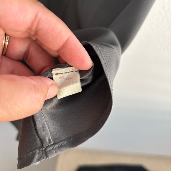 Elaine Kim Rina Silk Bias Tunic in Grey - Picture 7 of 8